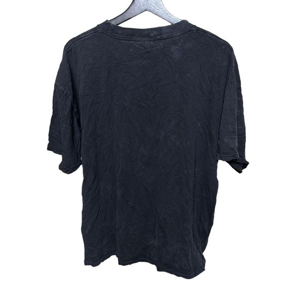 00s Y2K Tennessee River Grim Reaper Baggy Skater Black Tee - Picture 3 of 4